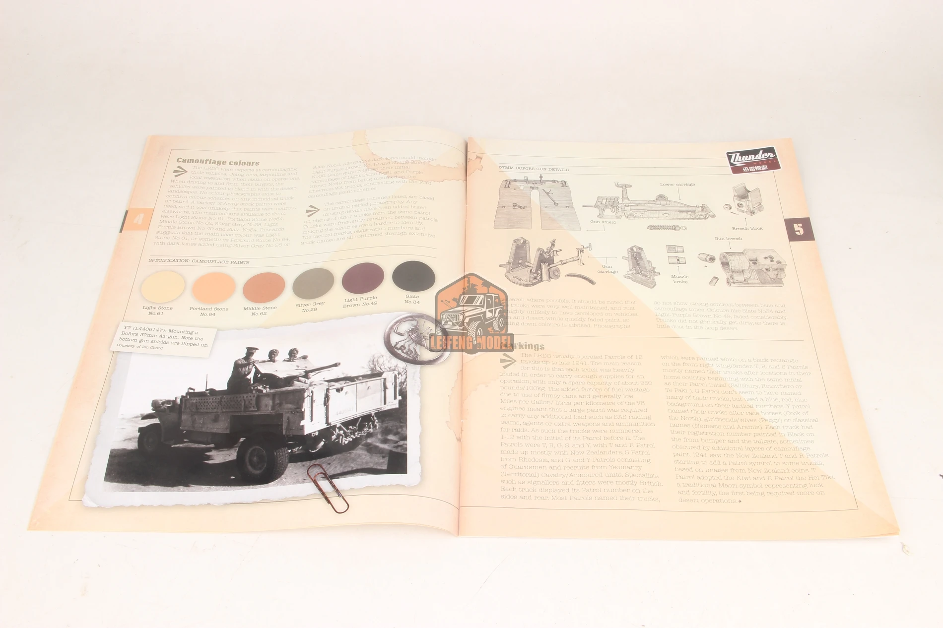 Модель Thunder TM35306 1/35 LRDG CMP F30 грузовик с 37 мм моделью оружия