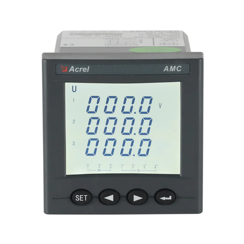 

LCD display digital voltage meter 0.5 class 3 phase electricity voltmeter programmable voltmeter