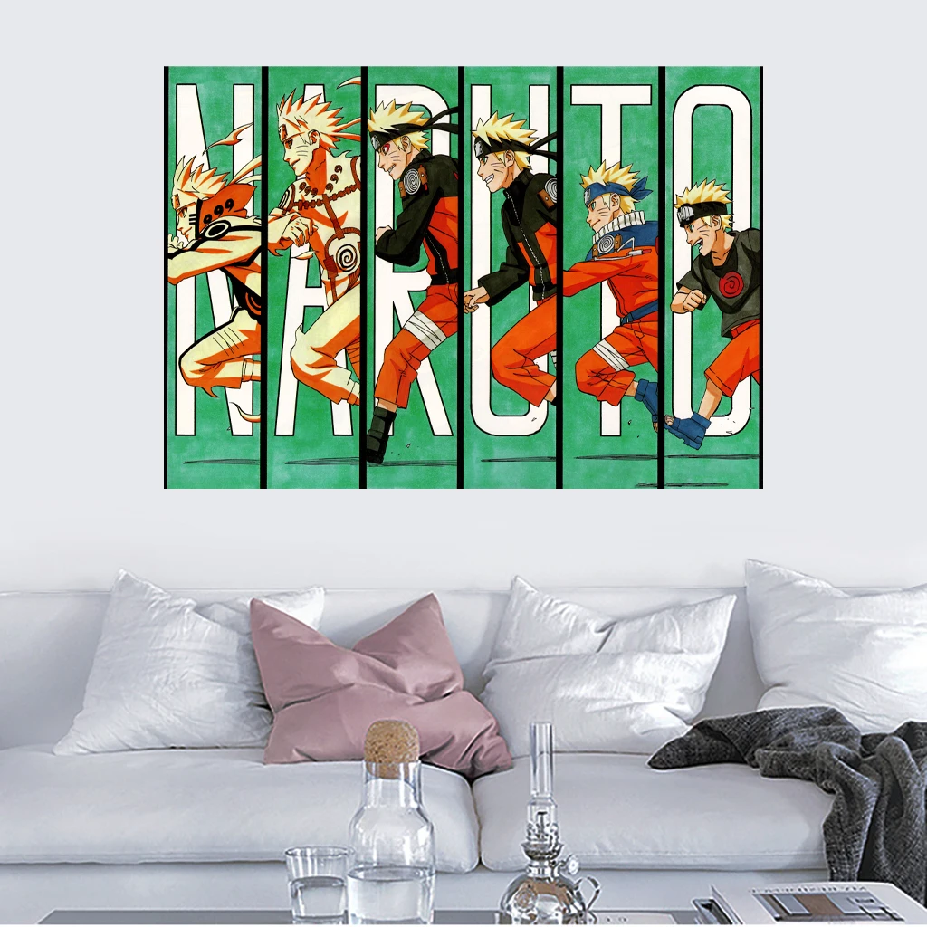 

Wall Art Pictures Japanese Anime Naruto Life course Poster And Print Cartoon Painting Canvas Home Kids Living Room Decoration