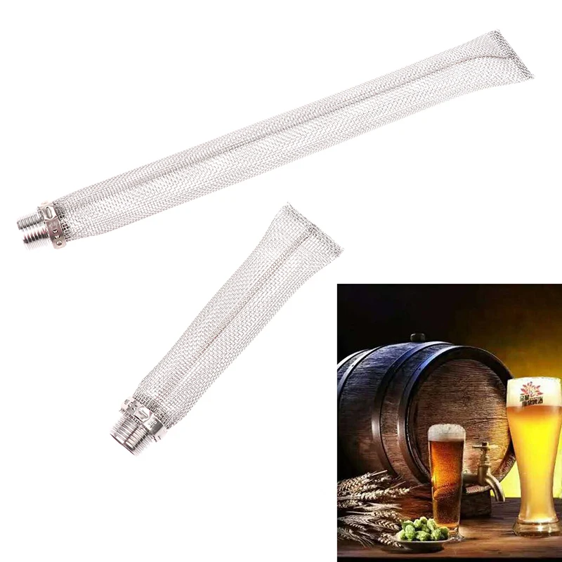 

1PC Stainless Steel Reusable Beer Filter 6/12 Inch Durable Beer Mesh Strainer Tube For Home Beer Brewing Bar Tool