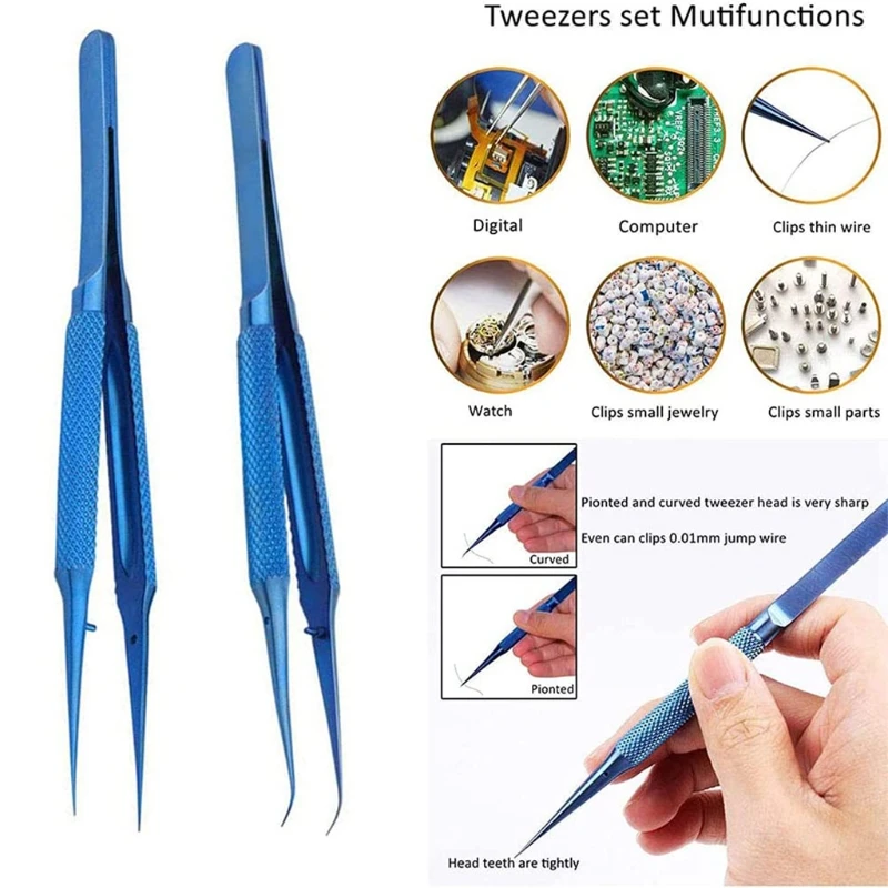 

Durable Fingerprint Forceps Clips Fingerprint Jump Line Repair for Mobile Phone Welding Magnetic Resistance Hardness M4YD
