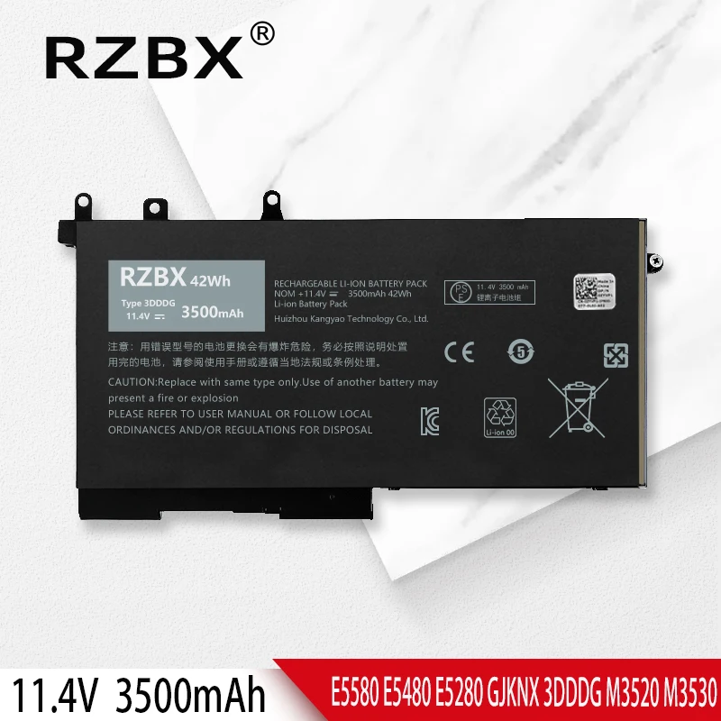 

Аккумулятор RZBX 3dddg для ноутбука Dell Latitude 5280 5288 5480 5580 5490 5590 5491 5591 5495 5488 M3520 M3530 Series P60F001 P27S001