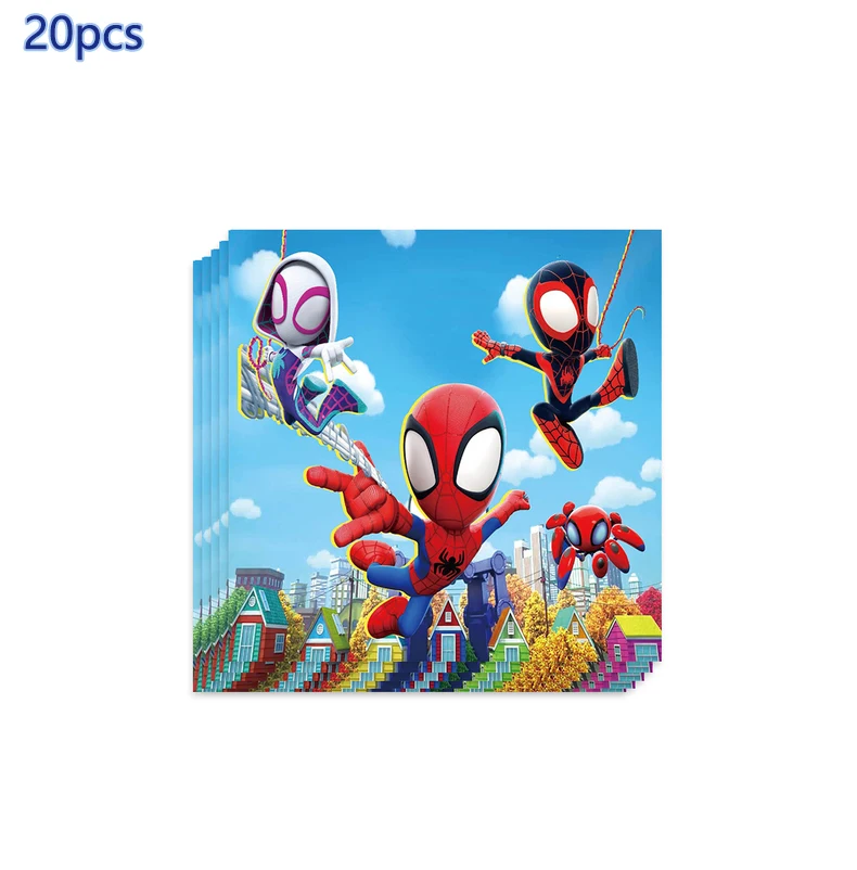 Одноразовый набор столовых приборов Disney Человек-паук и его друг украшение для