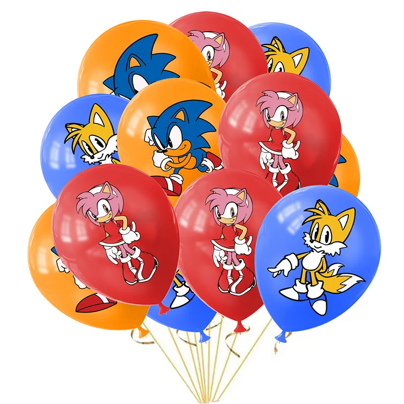 

12pcs Hedgehhog Latex Balloon Decoration Party Supplies Soniced Party Balloon Balloons For Baby Birthday Party Decor