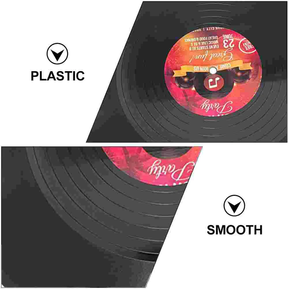 

6 Pcs Vinyl Records Wall Music Party Favors Retro Home Decor Vinyl Records Craft CD Album Cover Poster Rustic Wedding Decor