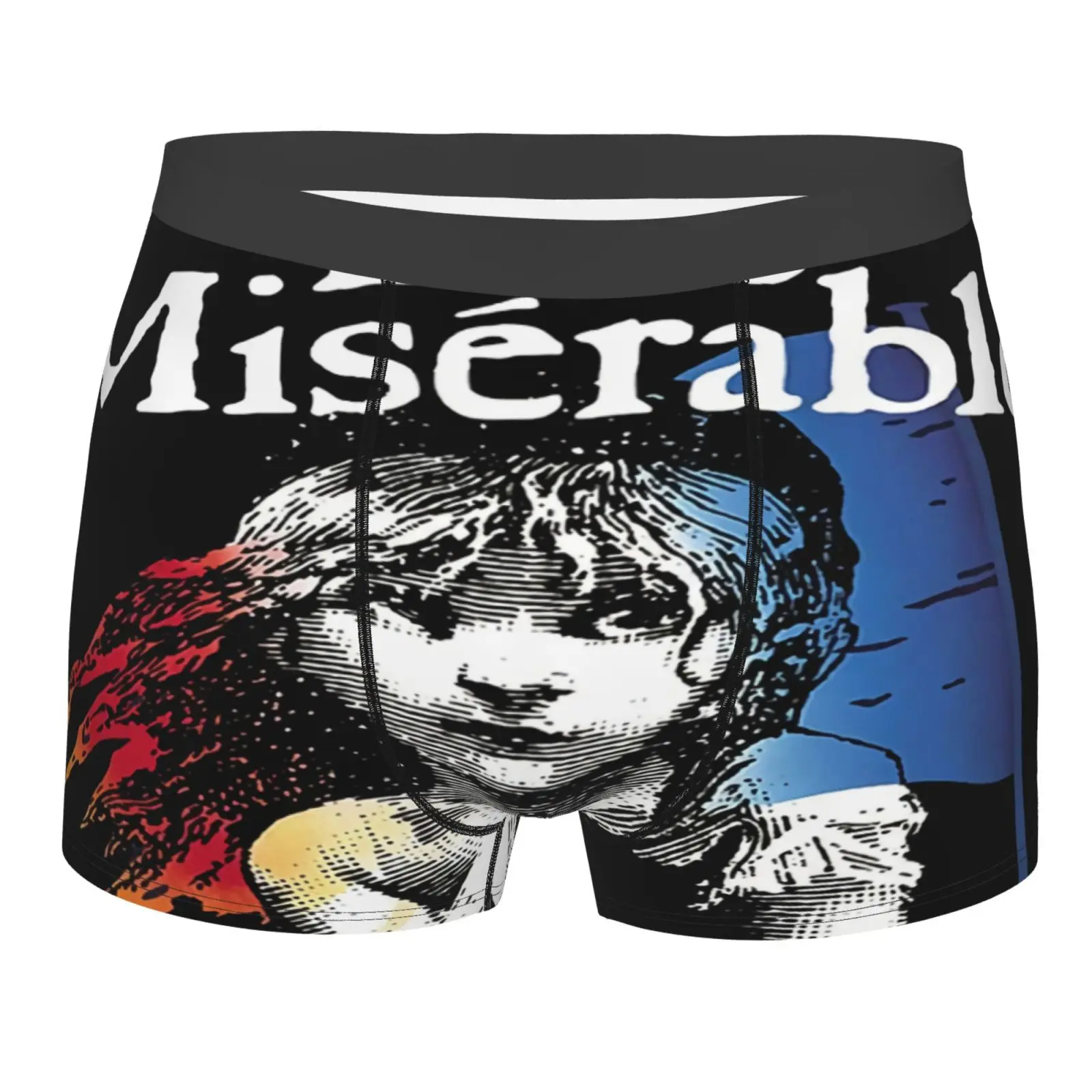 

Мужские трусы с высокой талией Les Miserables, мужское нижнее белье для мужчин и женщин, мужское нижнее белье с U-образным мешочком, роскошная Пижам...