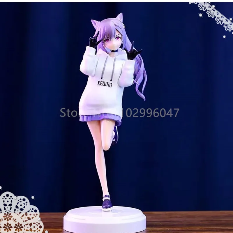 

Аниме Genshin Impact люминоэфир Толстовка Keqing Косплей стоящая положение красивая девушка 25 см экшн-фигурки модели игрушки новинка