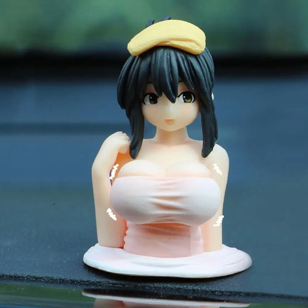 

Car Animation Ornaments Sexy Anime Chest Shaking Ornament Car Dashboard Decorations For Car Dashboard, Bedroom, Home, Office Des