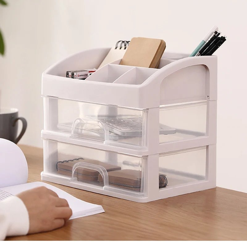 

Plastic Desktop Drawers 1/2/3 Layer Organizer For Cosmetics Jewelry Organizer Box Plastic Storage Container Organizador