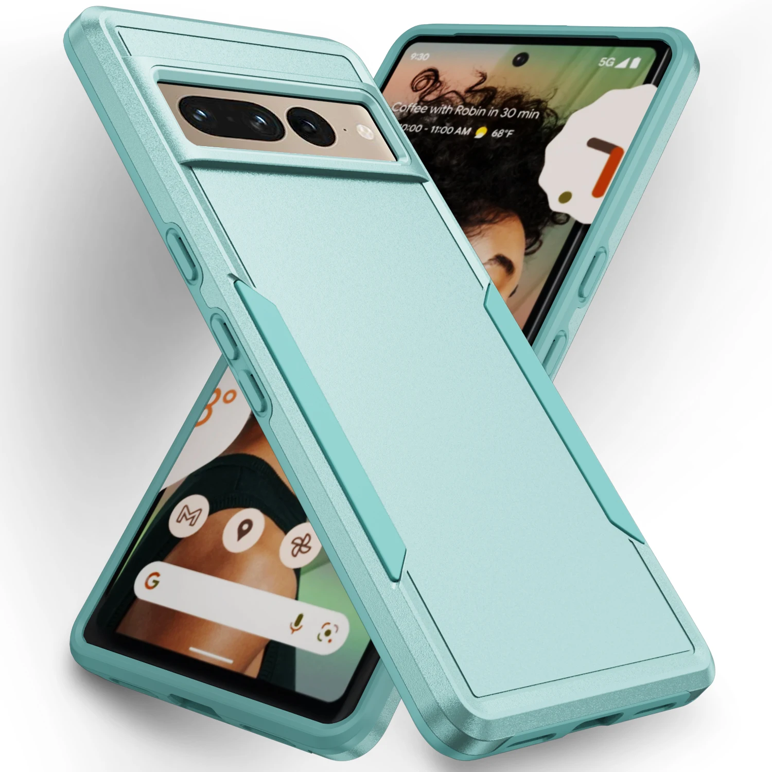 

For Google Pixel 7 Pro Non-Slip Silicone Pc 2 In 1 Armor Case for Google Pixel 7 Pro Pixel7 Back Cover Cases