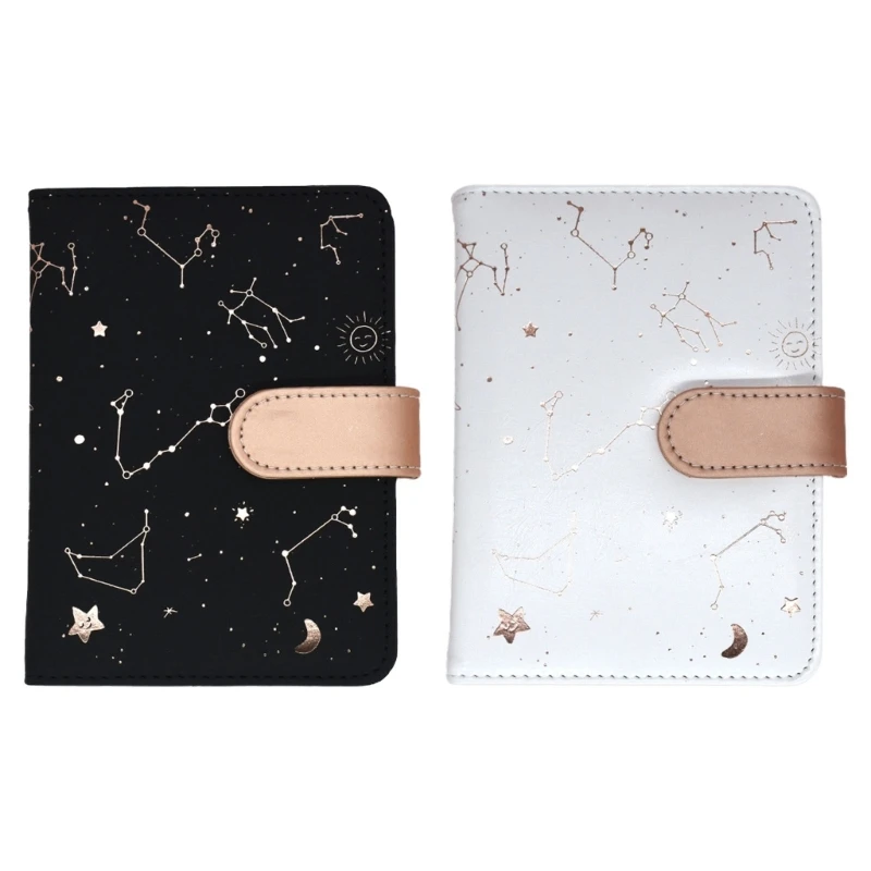 

Twelve Constellation Notebook Diary Creative Magnetic Snap Design Button Exquisite A6 Hand Book English Edition Schedule