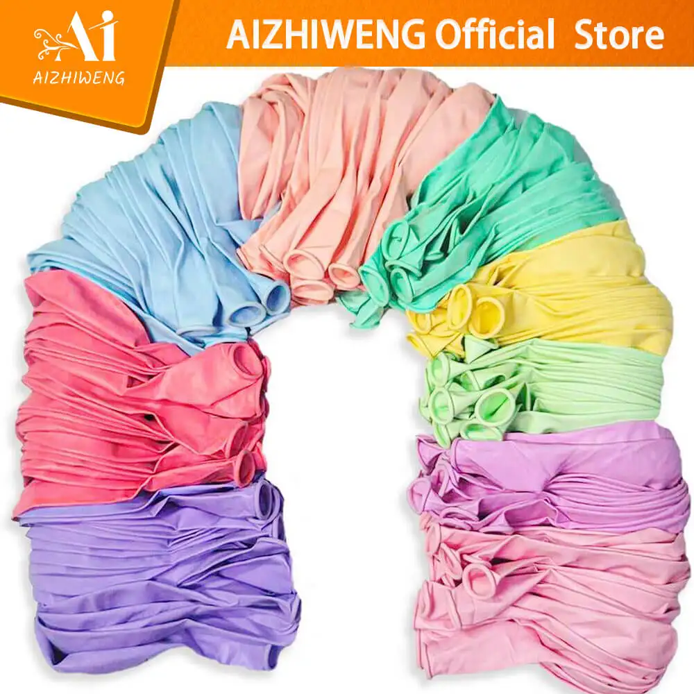 

Rainbow Party Balloons 10 Inches Assorted Colorful Latex Balloons 100pcs -US