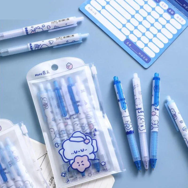 

36 шт./партия, гелевые ручки с черными чернилами, 0,5 мм