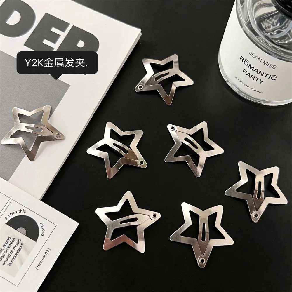 Заколка для волос с острыми звездочками 10 шт