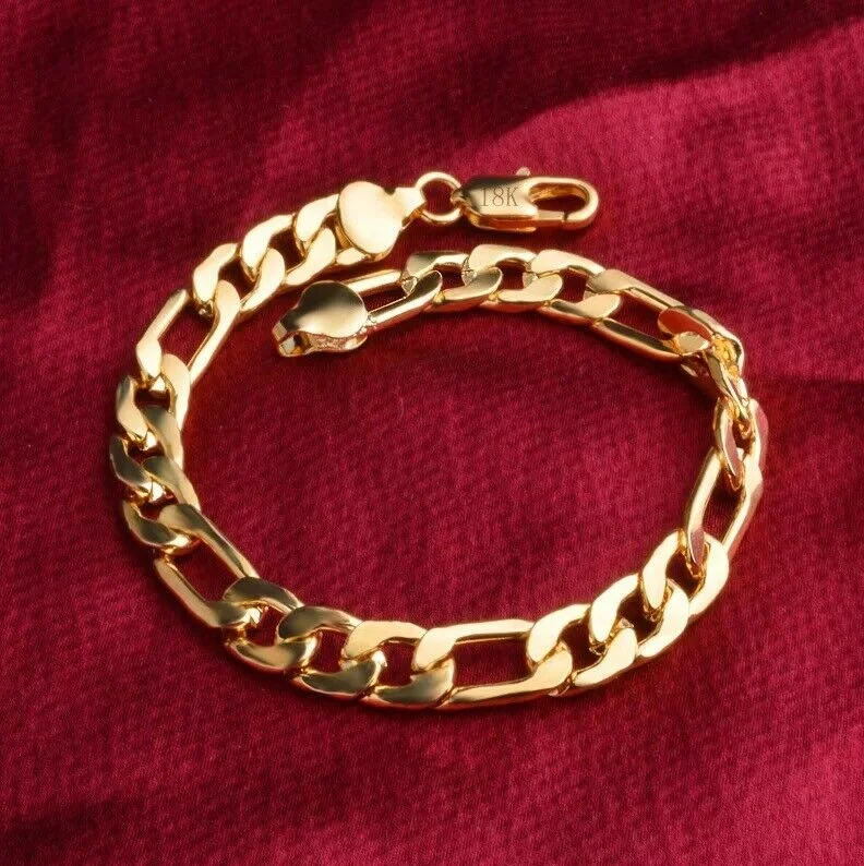 

ANGLANG Stunning Women Men Charm Curb Chain Bracelet Jewelry Sparking Stainless Steel Gold Bracelet Anniversary Party Gift