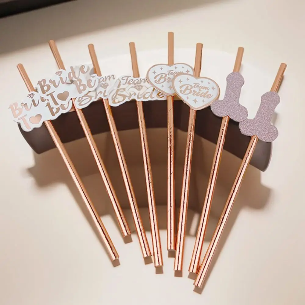 10 Упаковок Одноразовых Декоративных Соломинок Креативные Биоразлагаемые