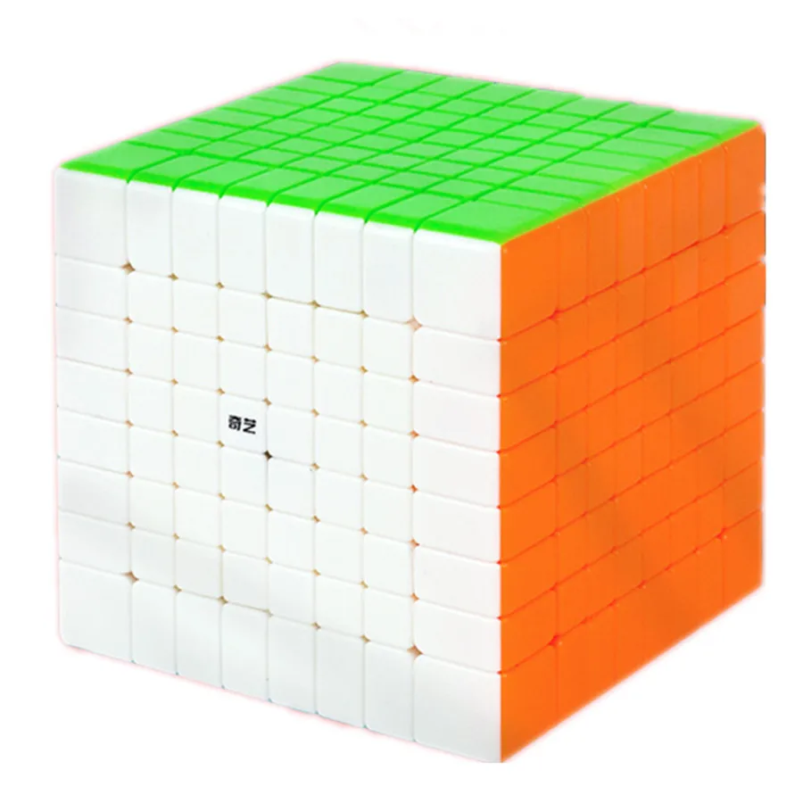 Qiyi 8x 8 скоростной куб без наклеек магический 8X8X8 Головоломка Куб волшебные