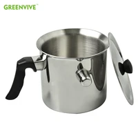 beekeeoing tool beewax melting pot 1 5l stainless steel 304 bee wax pouring pot honey beeswax melting tank bee hive equipment