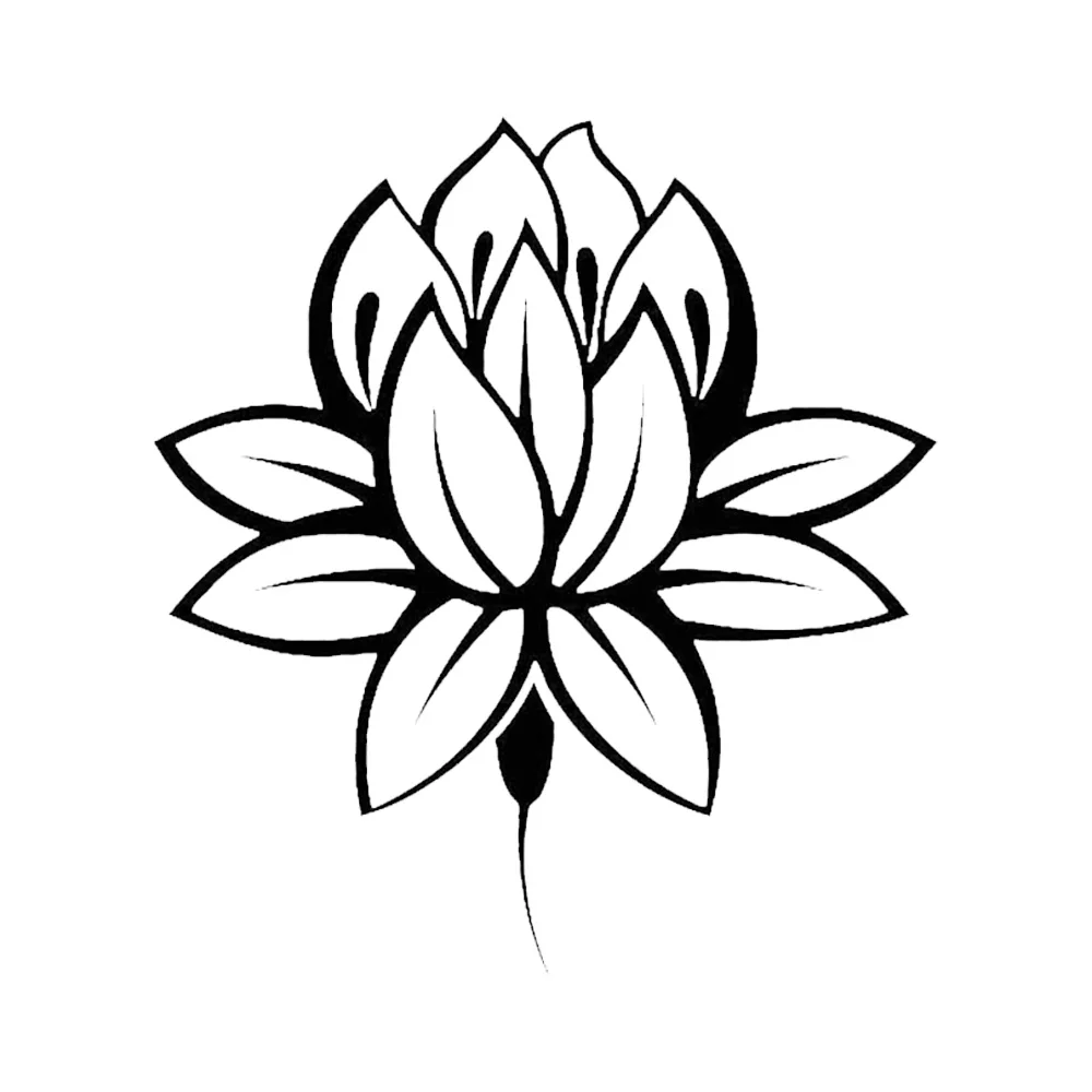 

Lotus Flower Buddhism Buddha Meditation Vinyl Decal Car Sticker Black/Silver 12cm*10cm