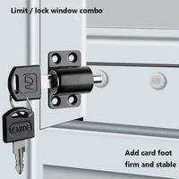 locks antitheft door window security lock shift door lock child safety lock flat sliding door lock screw door lock key