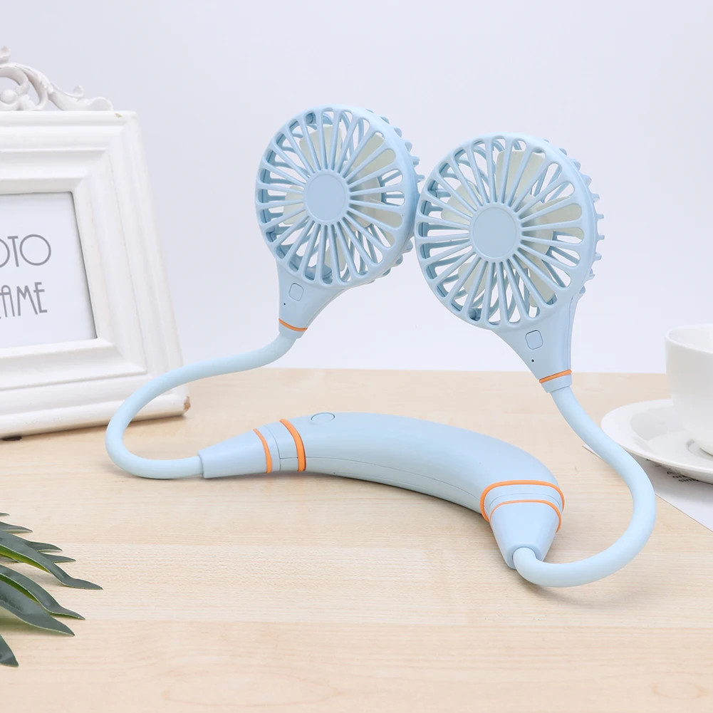 

Mini Wearable Neck Fan USB Rechargeable Personal Neckband Fan for Outdoor Sports Home Office Desk Air Conditioning