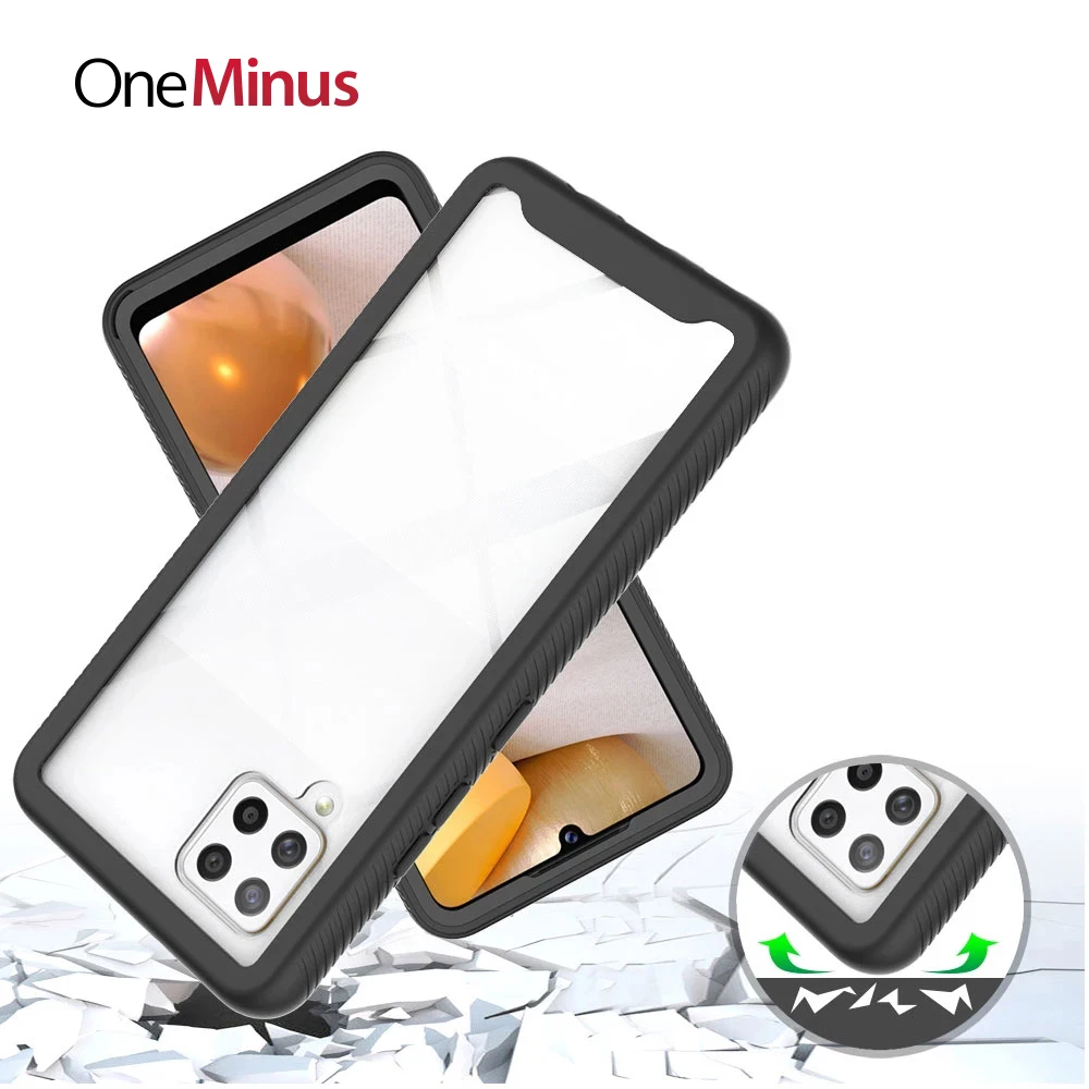 

Shockproof Case For Samsung Galaxy A72 Cover A52 A42 5G A32 A12 A02s US Hybrid Armor TPU Silicone Bumper Hard Back Phone Coque