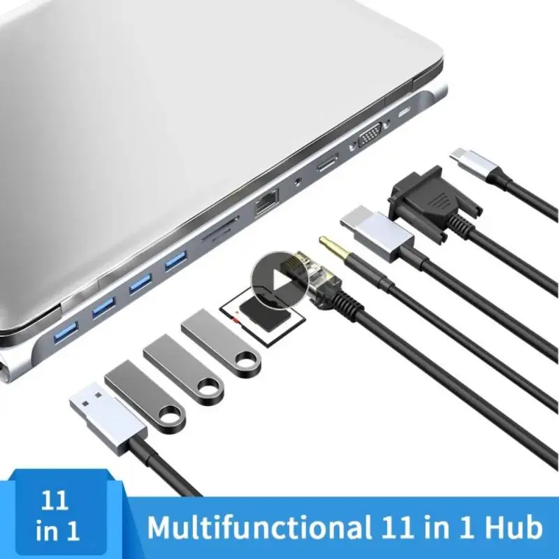 

4k HDMI-совместимый мультипортовый адаптер 11 портов док-станция 11 в 1 Usb C адаптер Sd/tf Тип C док-станция Док-станция Тип C док-станция