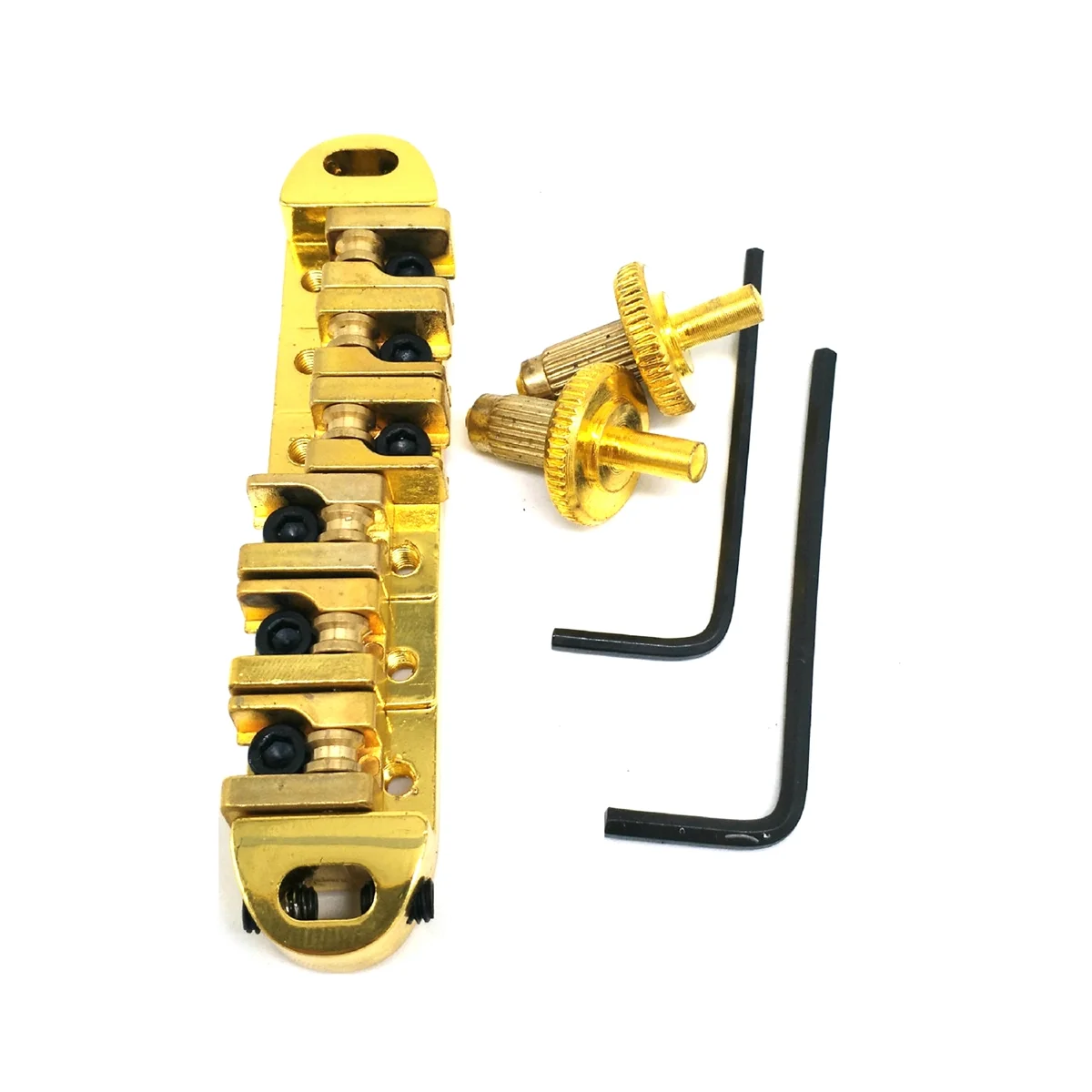 

Roller Saddle Guitar Bridge Roller Bridge Lp Ball Bridge Shangju 6 String Guitars Electric Guitar Accessories(Gold)
