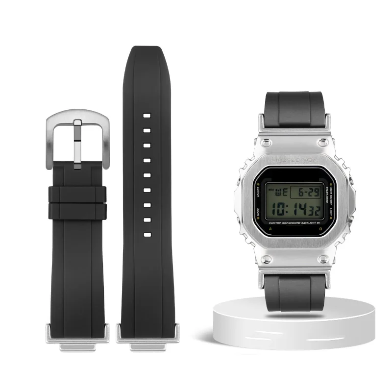 Водонепроницаемый резиновый ремешок для часов Casio G-SHOCK DW5600 DW-5600 GW-B5600 GW-M5610 GA 110 100 120
