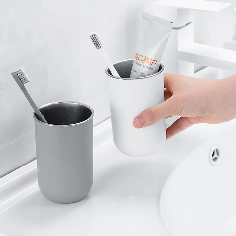 

Mouthwash Cup, Toothbrush Cup, Minimalist Toothbrush Cup, Student and Children's Toothbrush, Double Layer Rinse Cup