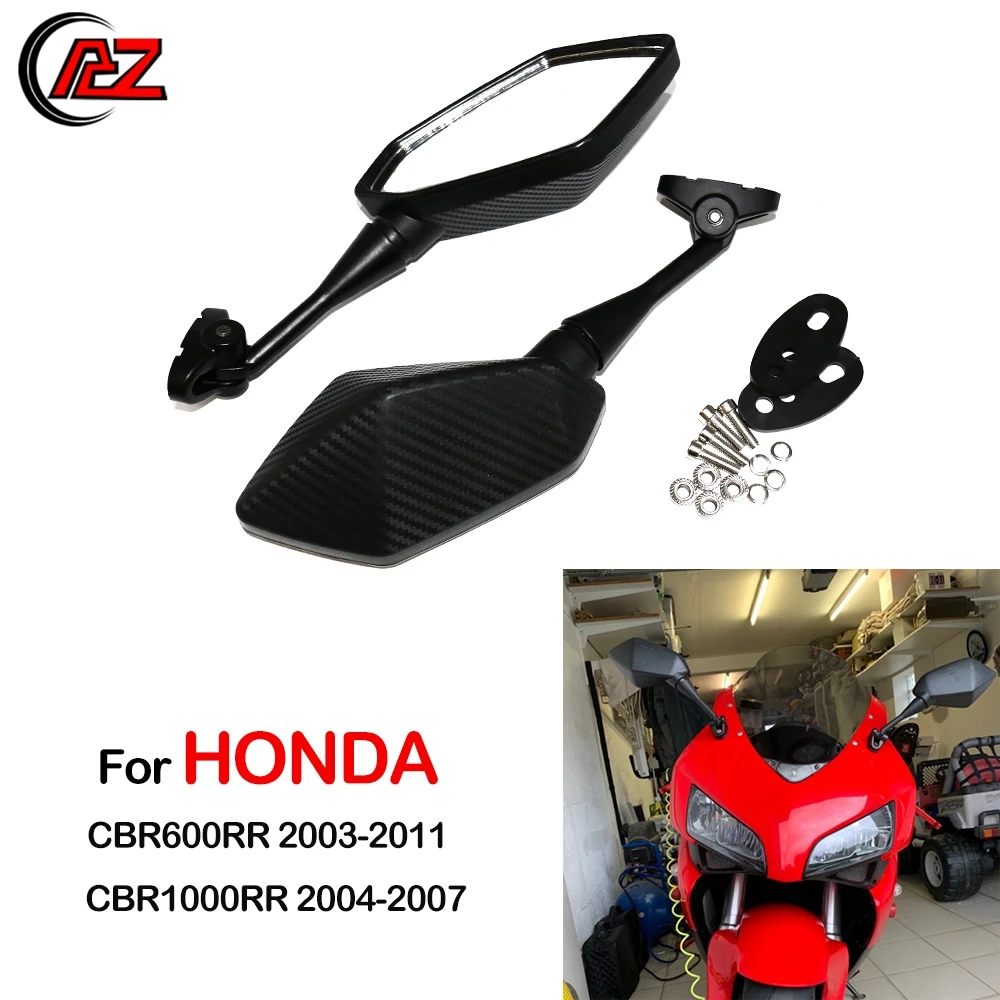 

For HONDA CBR1000RR 2004-2007 CBR600RR CBR 600 RR 2003-2011 Motorcycle Carbon Rear View Mirrors Side Mirror