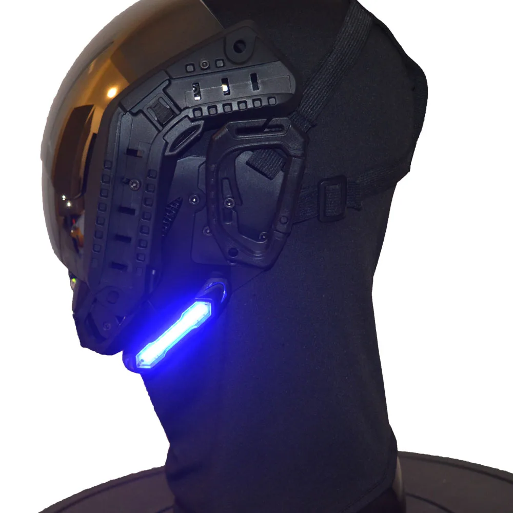 Маска Cyberpunk для косплея ручной работы персонализированная Механическая научная