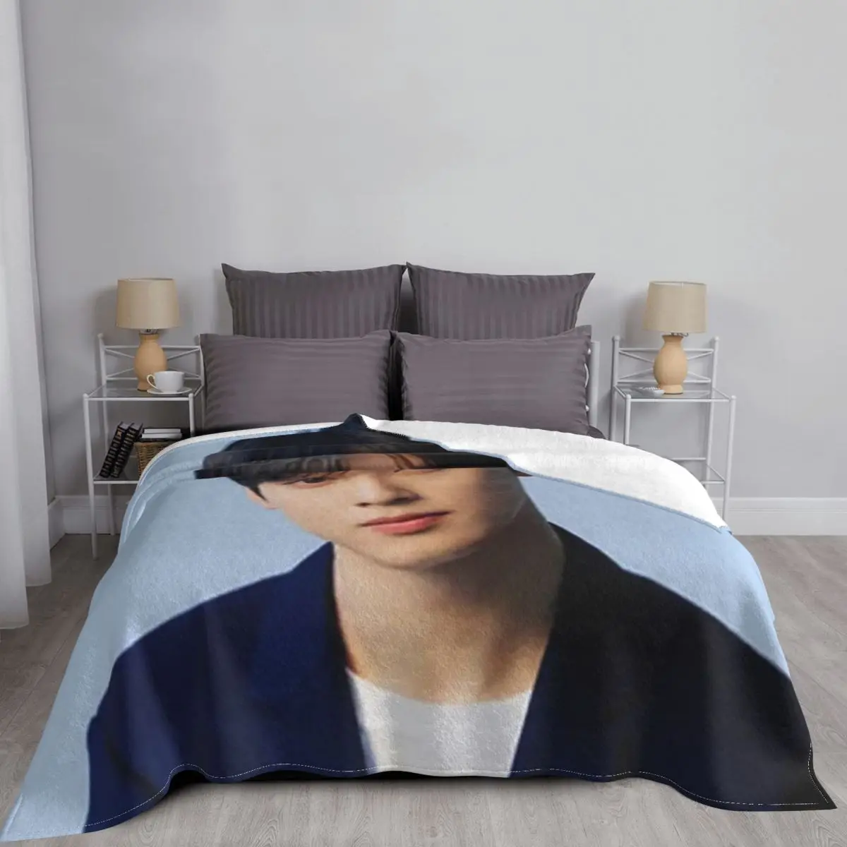 Cha Eunwoo настоящая красота серии Звездное одеяло флис Осень/Зима