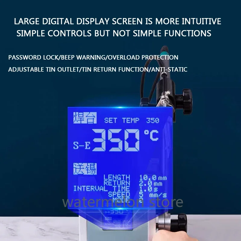 Máquina de soldadura automática педаль высоты мощностью 150 Вт estación температуры тоже