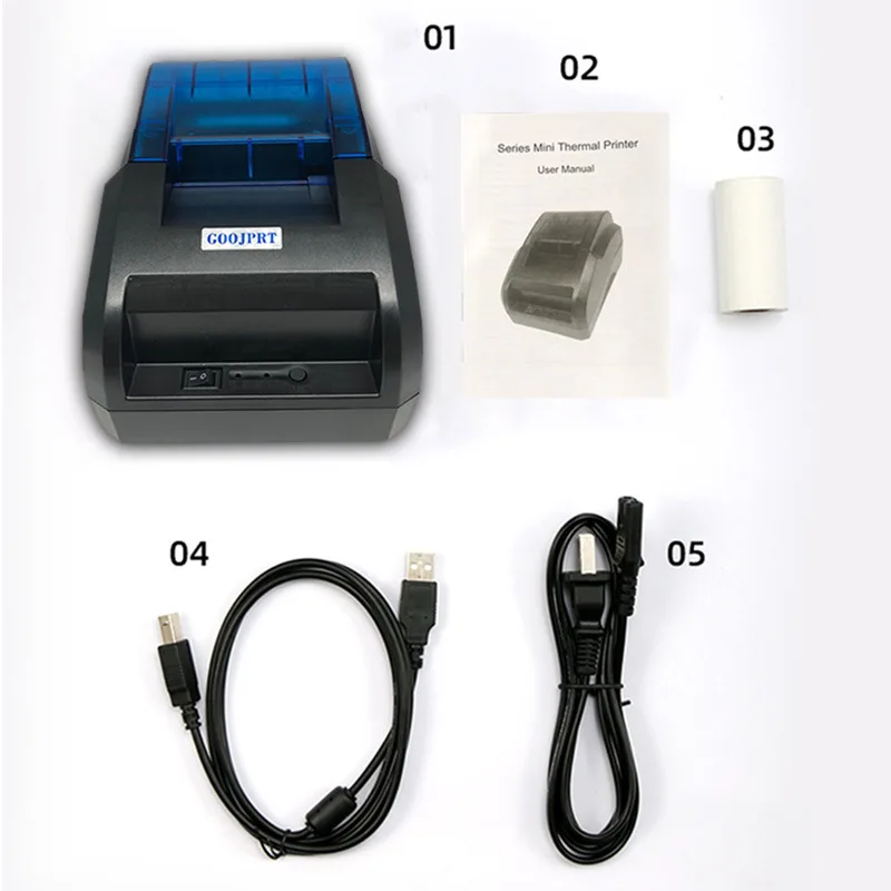 Best selling cheap JP-58H 58mm thermal receipt printer blue-tooth desktop printer