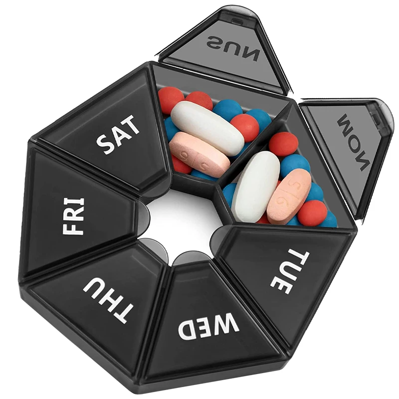 

Чехол для таблеток портативный органайзер для лекарств коробка для хранения лекарств диспенсер для капсул аптеки контейнер для таблеток п...