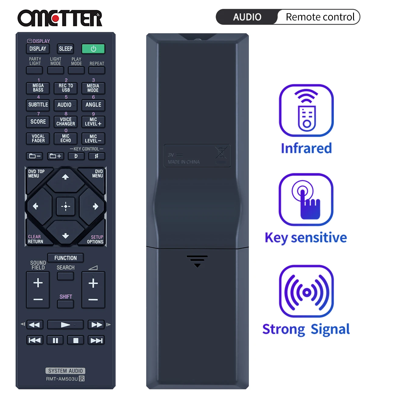 

New Original RMT-AM503U For Sony High Power Audio System Party Speaker Remote Control MHC-V42D