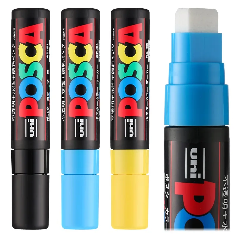 Маркер Uni Posca ручка на водной основе 15 мм 8 цветов выбор