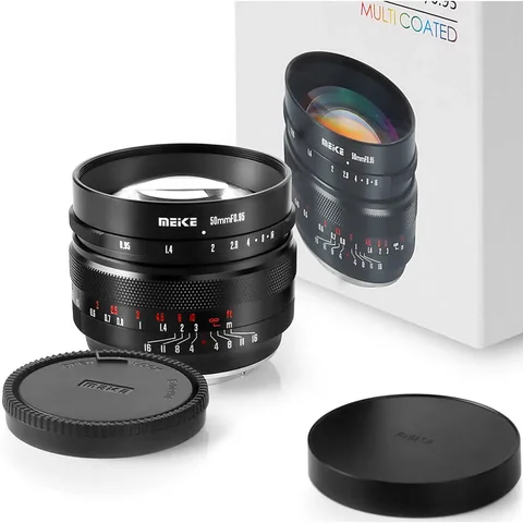 Объектив Meike 50 мм F0.95 APS-C с ручной фокусировкой для Sony E Fuji X M43 для камер с креплением Canon EF-M Nikon Z