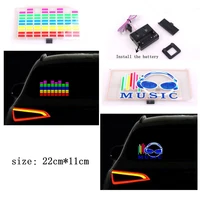 car windshield sound activated equalizer car neon el light music rhythm flash lamp sticker styling with control box