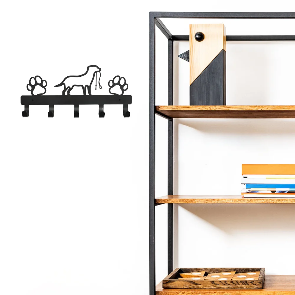 Металлическая Вешалка для домашних питомцев и собак 5 крючков