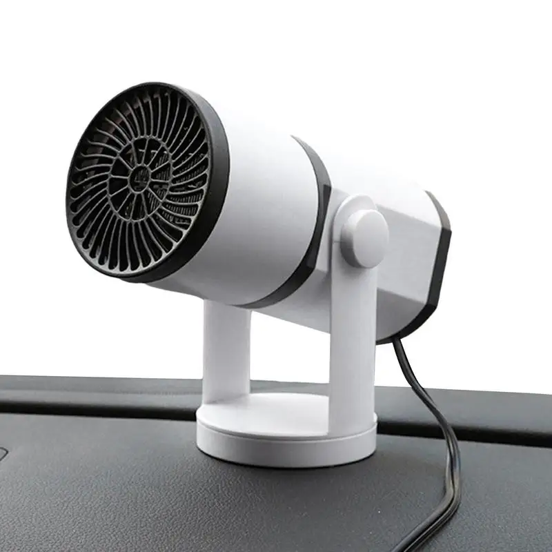 

2 In 1 Anti-Fog Car Heater Heating Cooling Fan With 360 Rotating Base 12V 150W/24V 200W For Car Truck Rv Trailer Car Defroster