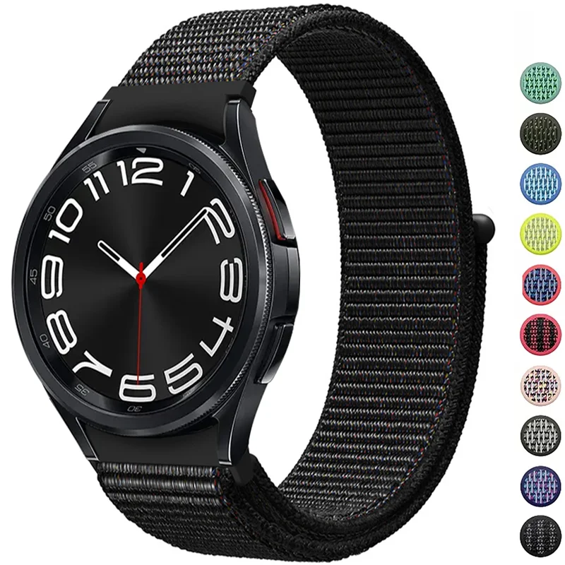 

20mm 22mm Nylon Band For Samsung Galaxy Watch 4 5 6 Classic active 2 Gear S3 Frontier correa Bracelet Huawei GT 2 2e 3 pro strap