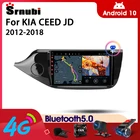 Srnubi Android 10,0 для KIA CEED JD 2012-2018 2 Din IPS GPS навигация Bluetooth 4G автомобильный радиоприемник мультимедийный видеоплеер DSP DVD