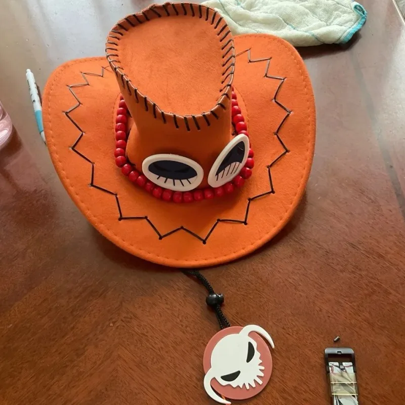 Цельный огонь кулак Portgas D Ace аниме потому что ковбойская шляпа уличный козырек