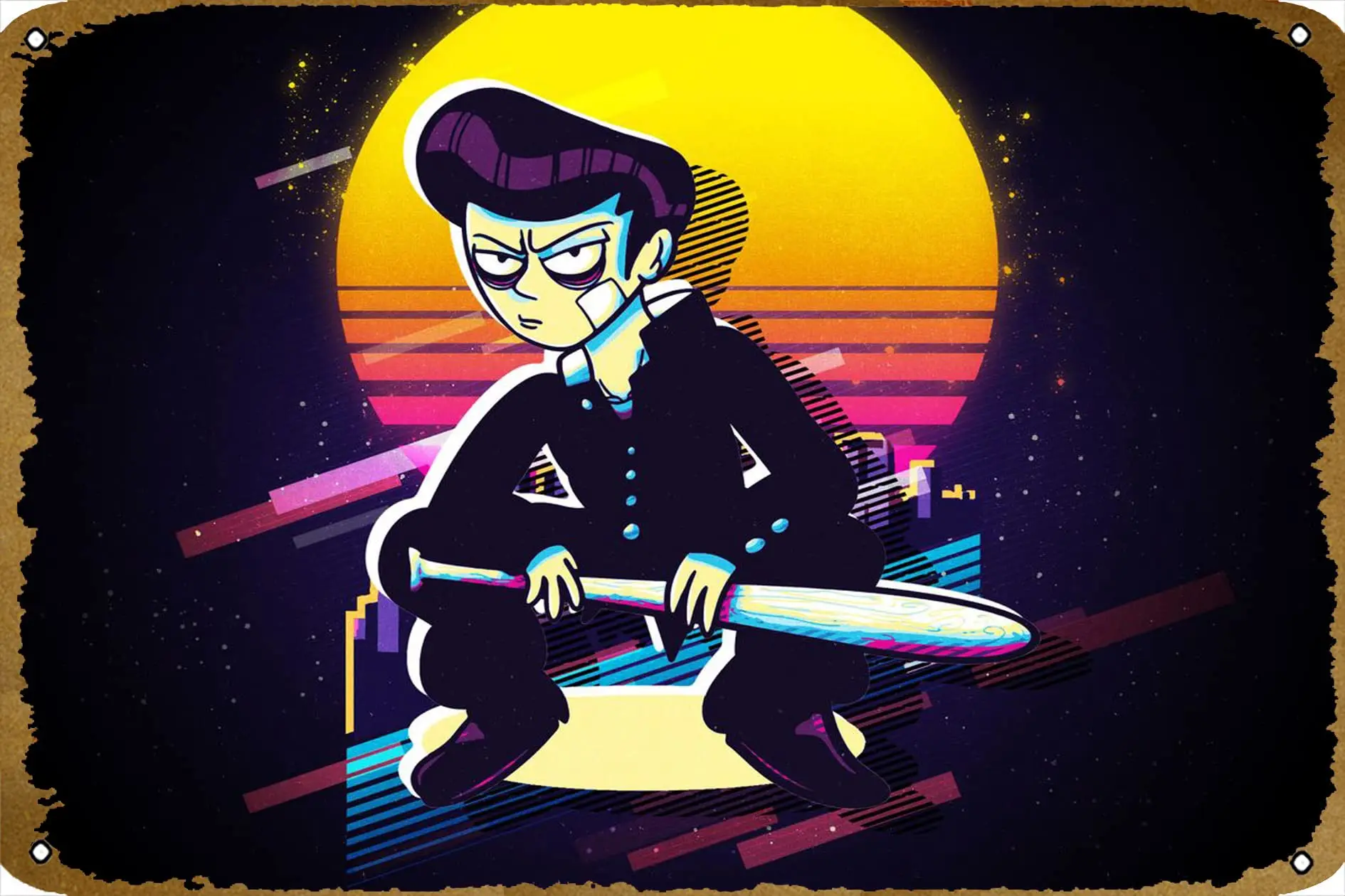 Жестяной винтажный металлический знак Onigawara Tenga для мужчин и женщин табличка