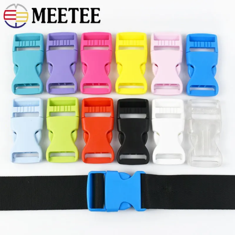

10/20 шт Meetee 15-38 мм пластиковые пряжки для крепления рюкзака зажим для крючка безопасности ошейник для домашних животных аксессуары для багаж...