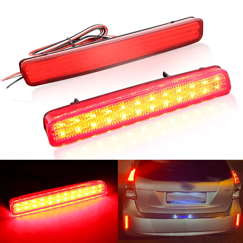 

2PCS LED Rear Bumper Light For TOYOTA NOAH VOXY 80 Pruis 40 Series For Prius V FOR Scion tC Tail Brake Reflector Stop Lamp