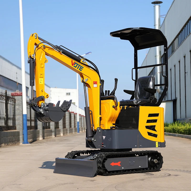 Mini Escavatore Multifunzionale Dell'Azienda Agricola Del Motore Di Epa 1 Tonnellata Nuova Macchina Dell'Escavatore Cingolato Multifunzionale Piccolo 