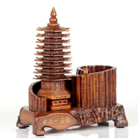 nine story wenchang pagoda decoration teacher said pen holder for children chinese decoration home living room desk crafts